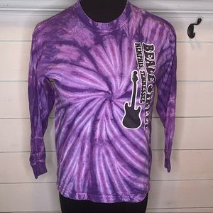 Beale street purple tie dye t shirt